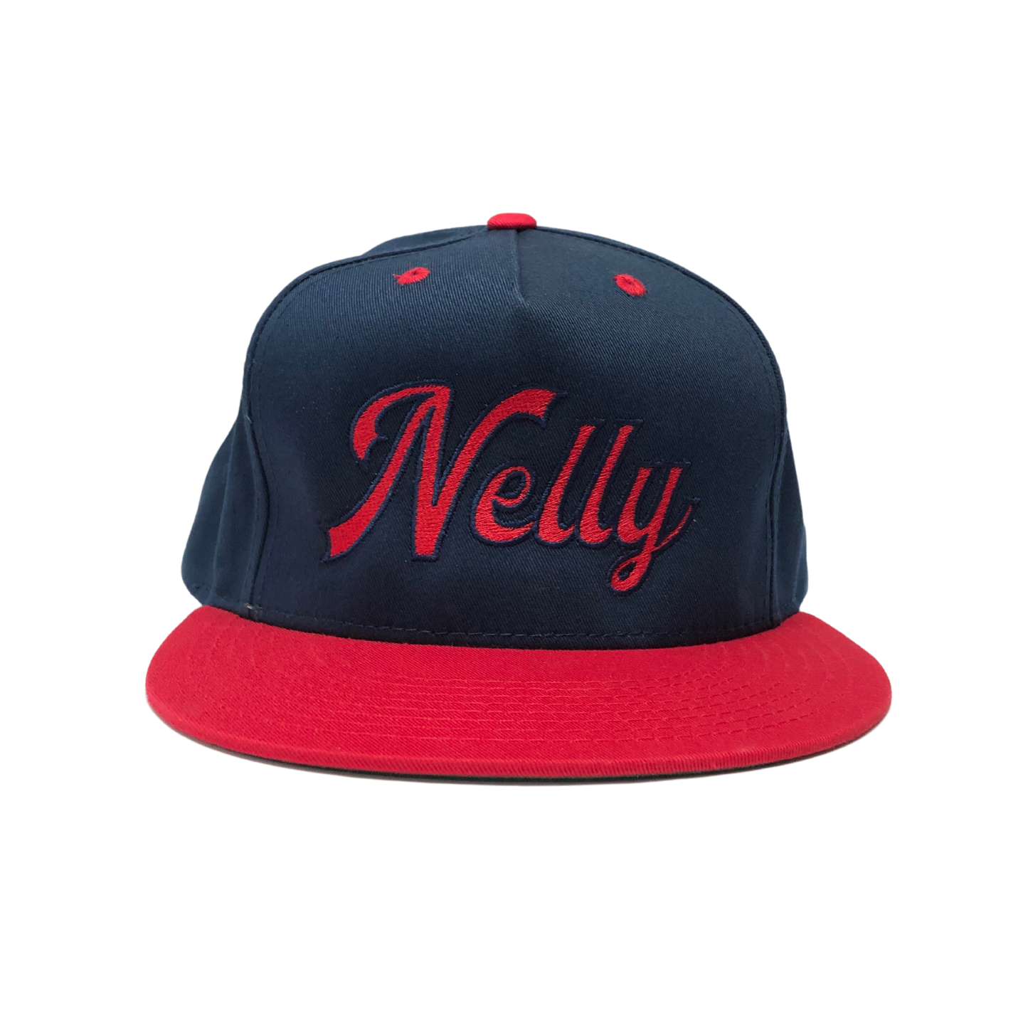 Nelly Script Hat - Navy/Red
