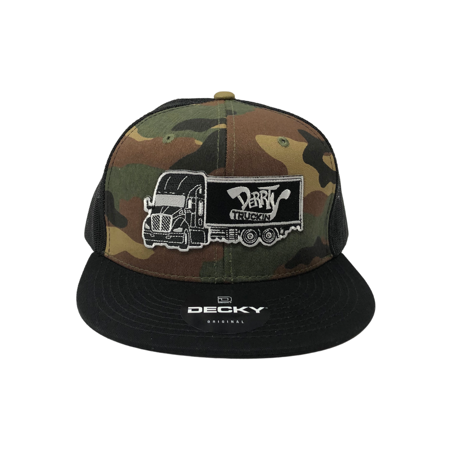 Derrty Truckin Hat - Camo/Black